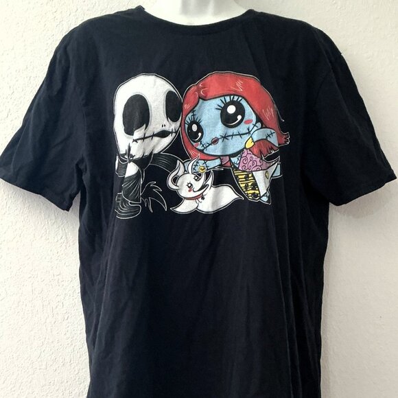 DARK WORLD SALLY AND JACK T-SHIRT - Picture 1 of 9